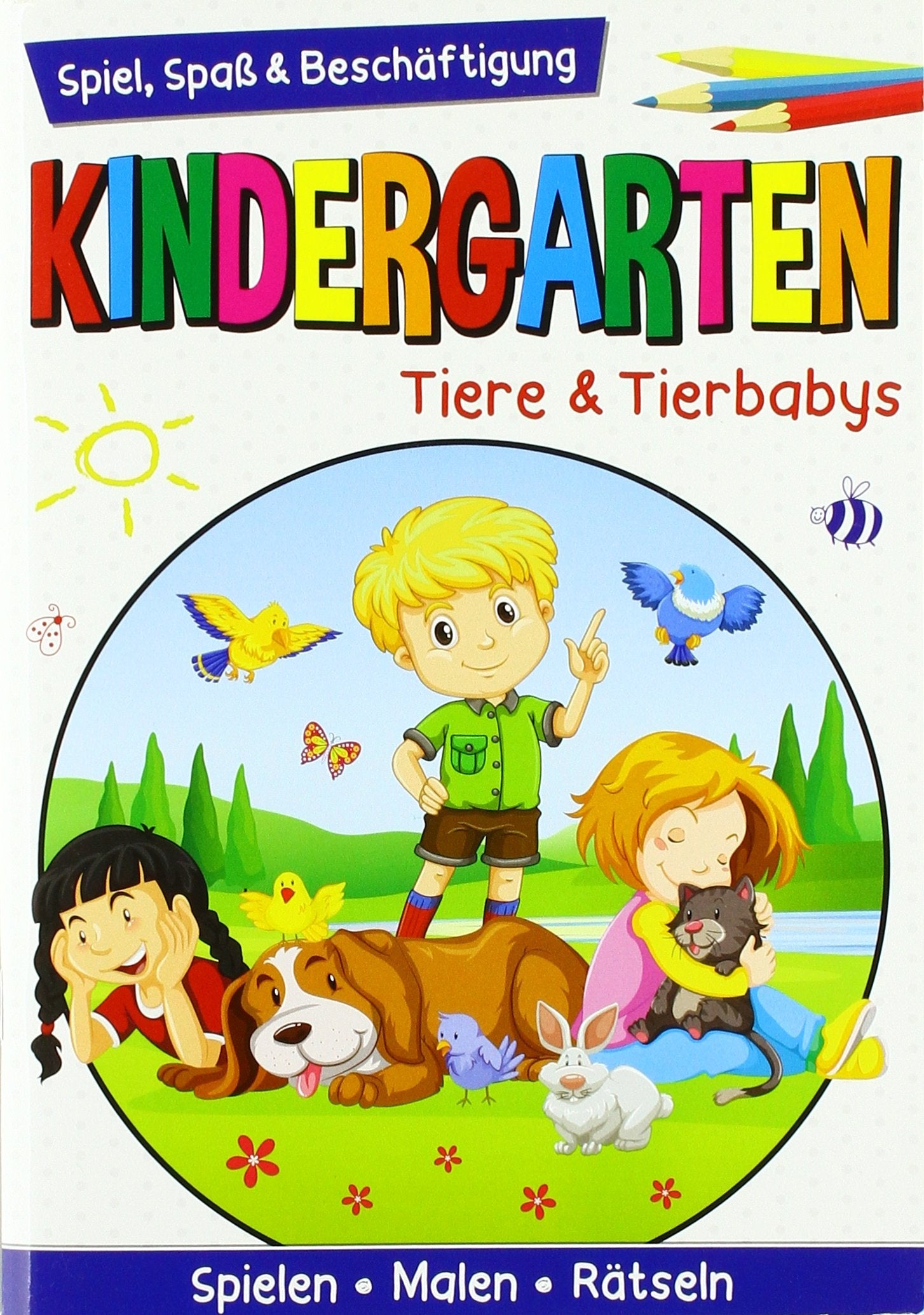Kindergarten - Tiere & Tierbabys: Spielen, Malen, Rätseln Tiptoi & Games