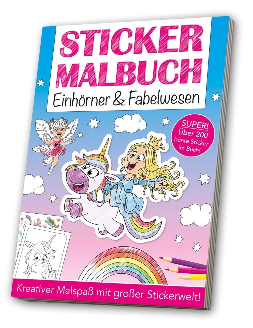 Product Image: Stickermalbuch: Einhörner & Fabelwesen