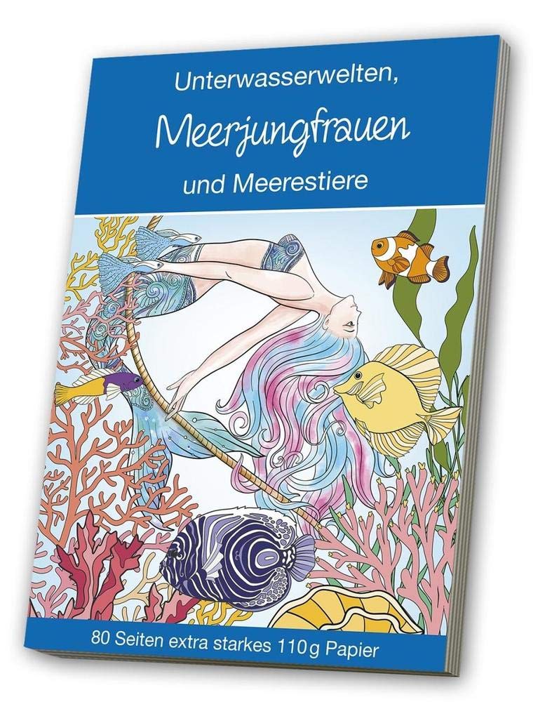 Malbuch für Erwachsene - Meerjungfrauen & Meerestiere Hobbies & Crafts