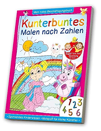 Kunterbuntes Malen nach Zahlen - Prinzessinnen: mein tolles Beschäftigungsbuch. Spannendes Kinderwissen, Malspaß für kleine Künstler Tiptoi & Games