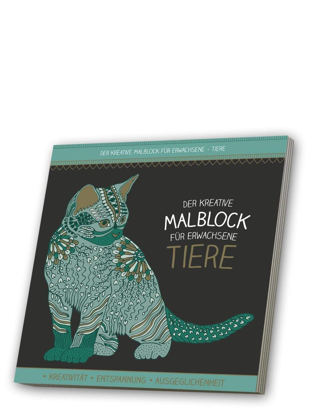 Malblock für Erwachsene mit CD: Tiere 1 Hobbies & Crafts Books