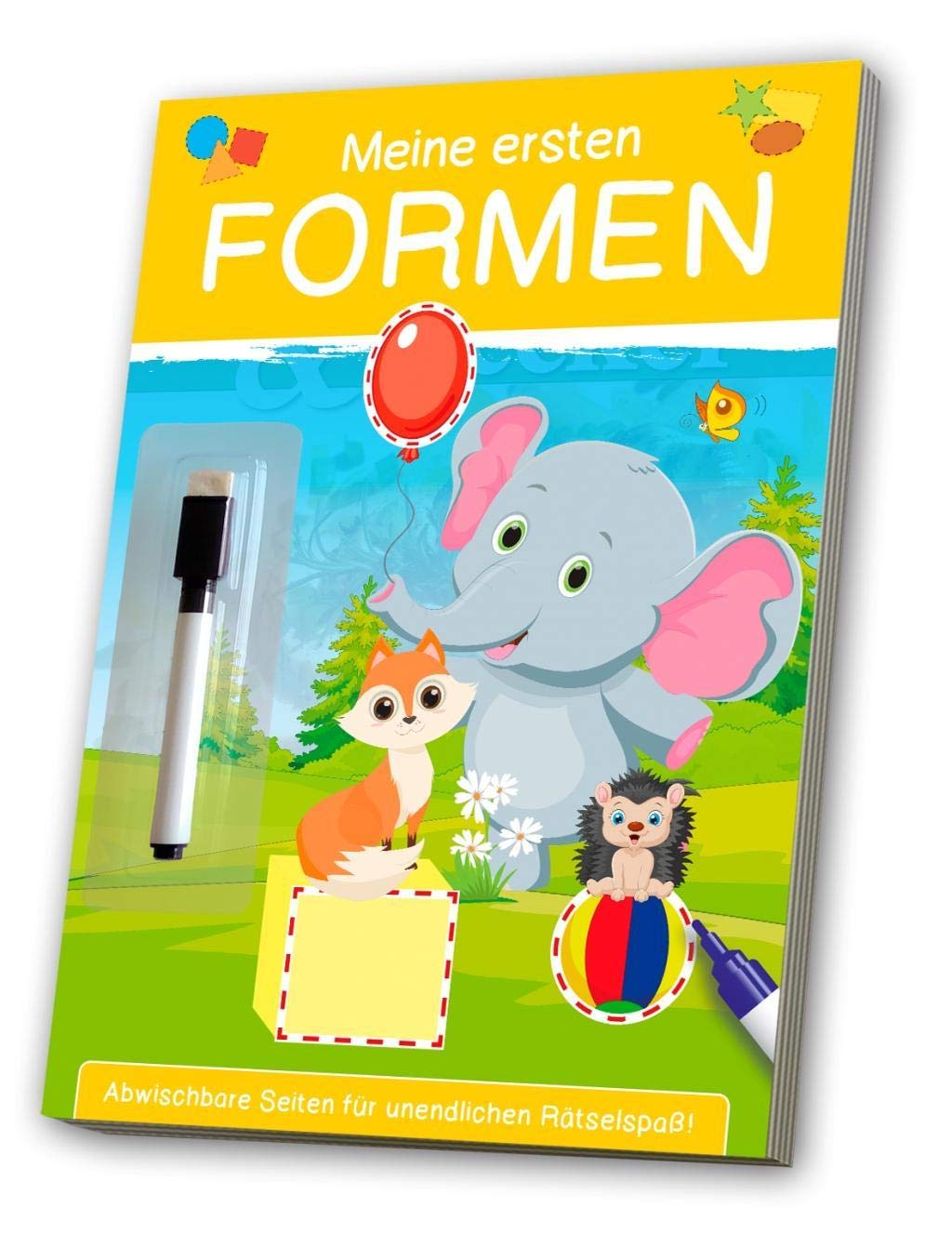 Meine ersten Formen: Abwischbare Seiten für unendlichen Rätselspaß! Children's books