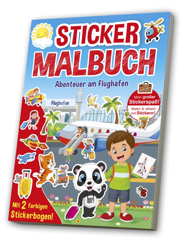 Mal- & Stickerbuch: Flughafen Non-fiction