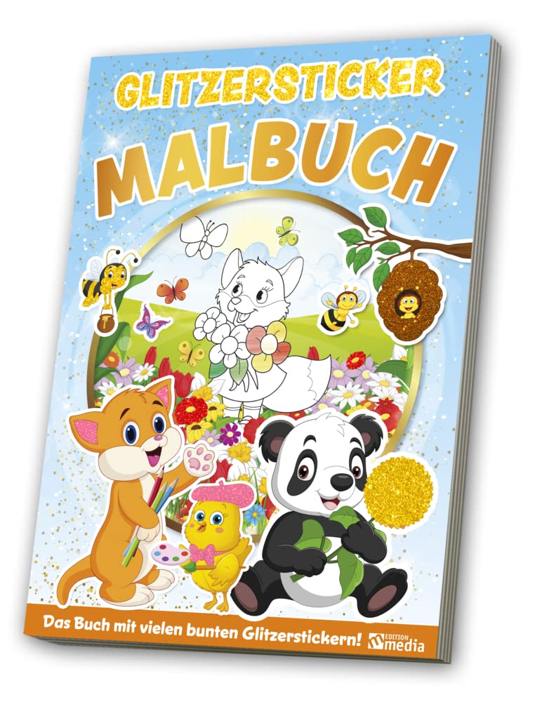 Glitzersticker XXL-Malbuch Lernspaß im Frühling Non-fiction