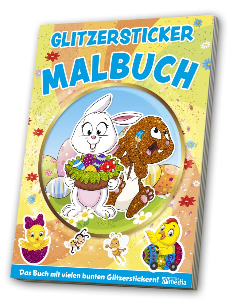 Glitzersticker XXL-Malbuch Kindergarten Frühling Ostern Religion & Esotericism