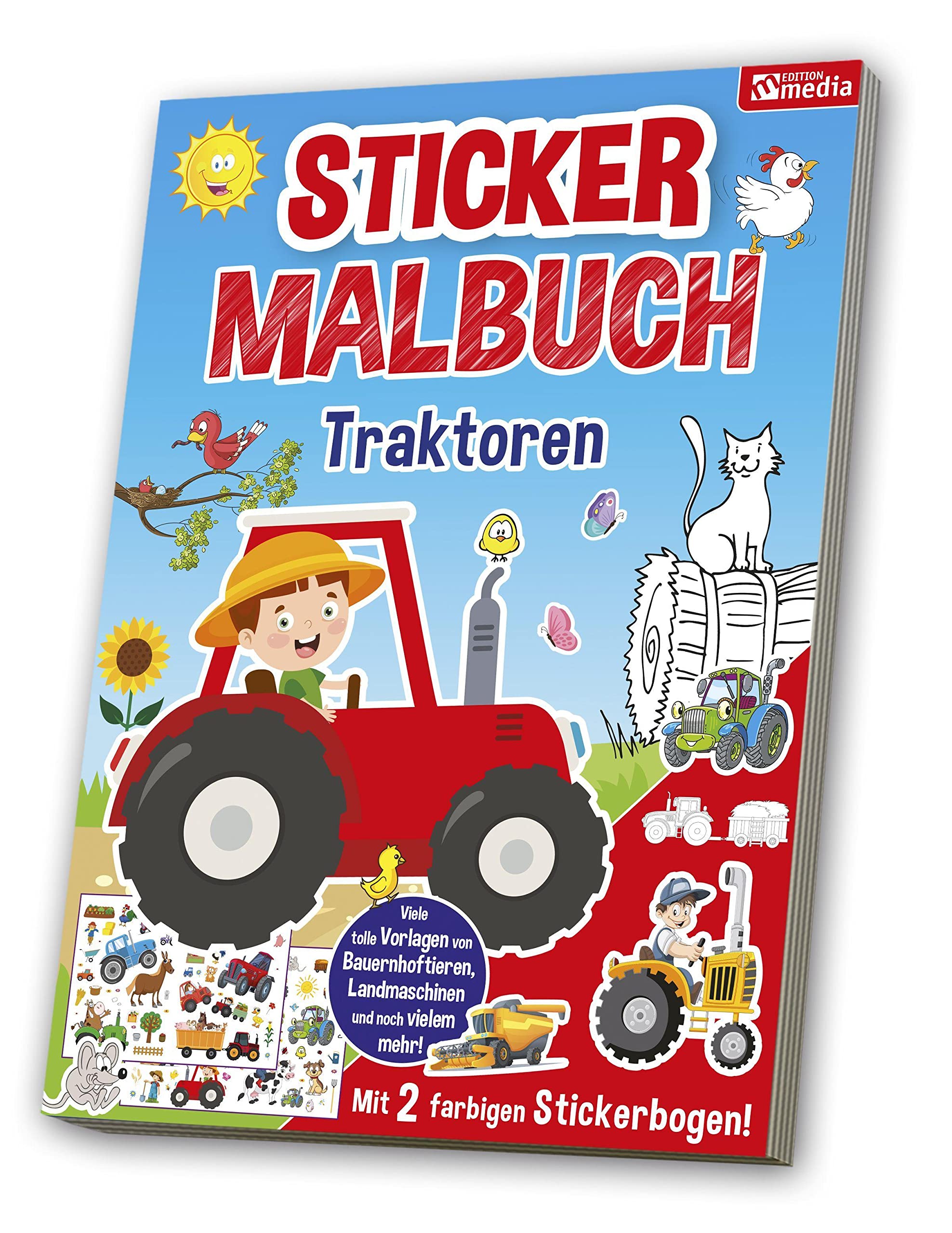 Mal- & Stickerbuch: Traktor Non-fiction