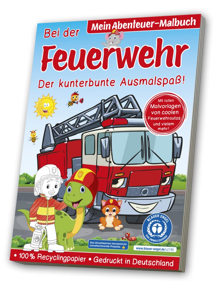 Malbuch Blauer Engel: Feuerwehr Tiptoi & Games