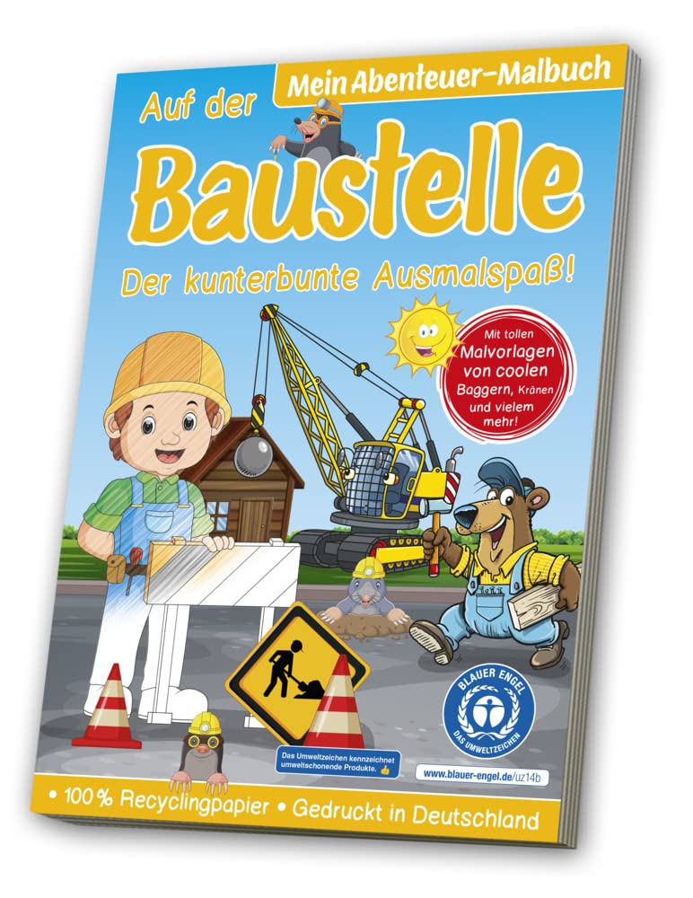 Malbuch Blauer Engel: Baustelle Non-fiction