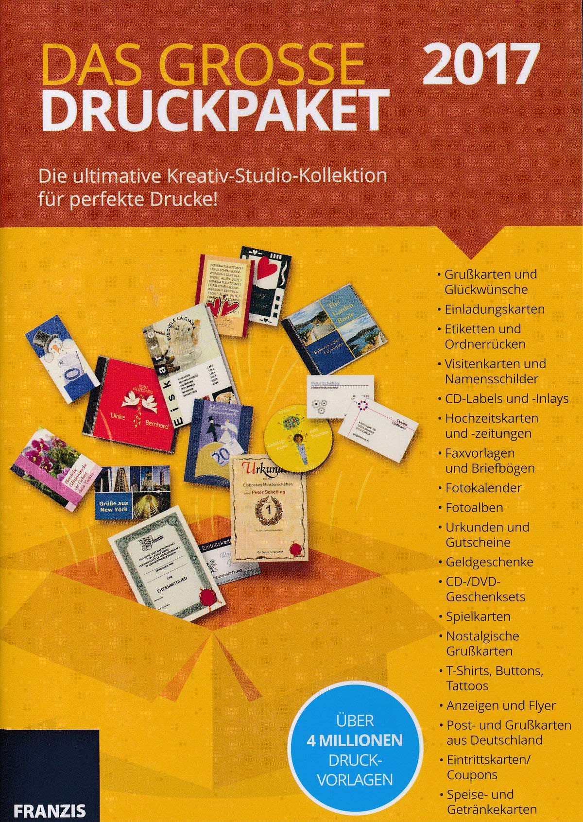 Franzis Das große Druckpaket 2017 Web & Graphic Design
