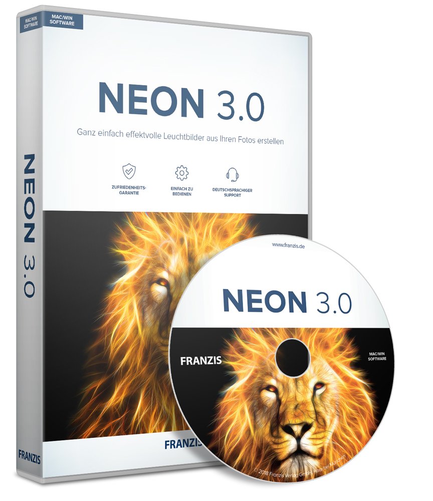 FRANZIS Neon 3.0|3.0|3 Geräte|-|Windows 10/8.1/8/7 & Mac OS X ab 10.7|Disc|Disc Other software