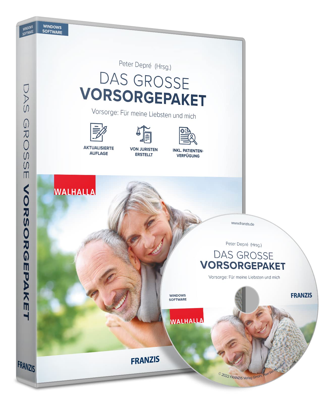 FRANZIS 70804 - Das große Vorsorgepaket, für PC/Windows/Mac, Software zum Formulieren von Patientenverfügung, Vorsorgevollmacht uvm. Other software