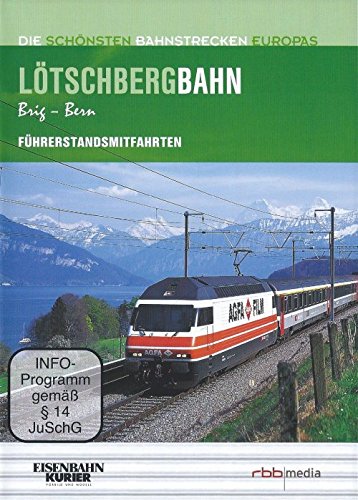 Im Führerstand. Lötschbergbahn. Brig - Bern, 1 DVD-Video Films