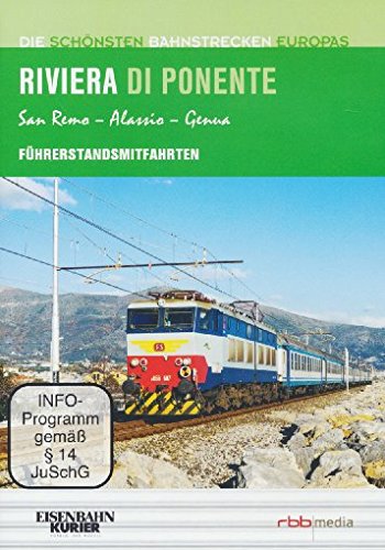 Riviera di Ponenete - Führerstandsmitfahrten - San Remo/Alassio/Genua - Die schönsten Bahnstrecken Europas dvd