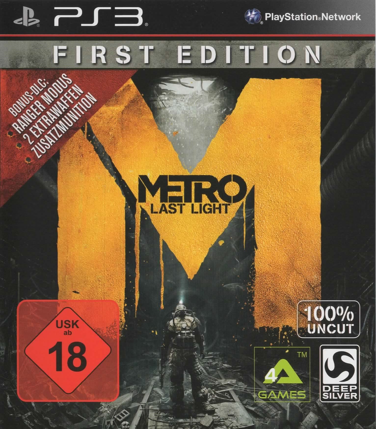 Metro: Last Light - First Edition - 100% uncut - PlayStation 3