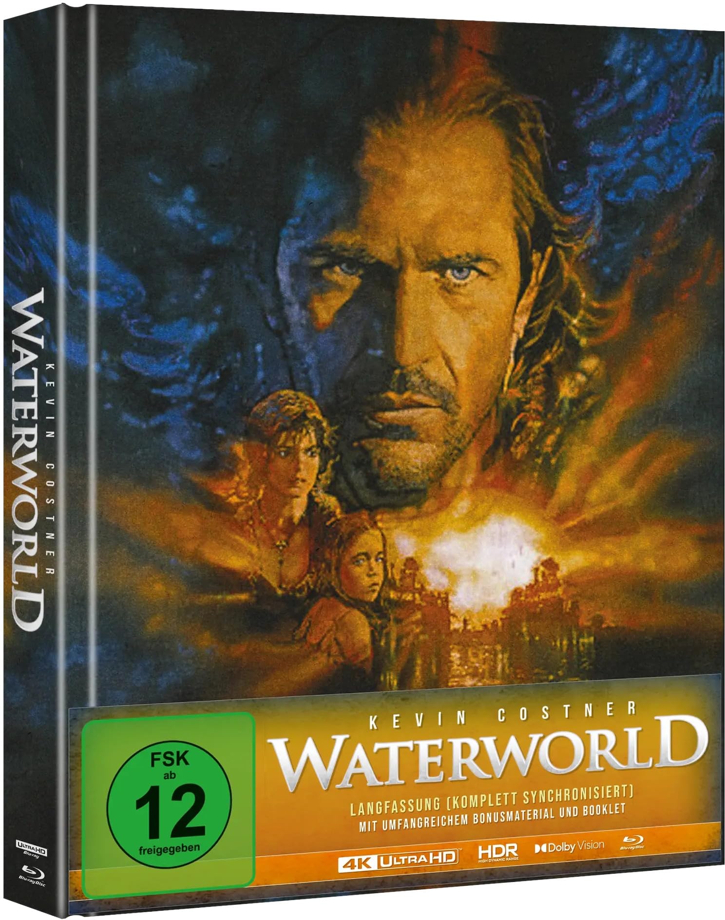 Waterworld - Die Langfassung 4K + Blu-ray (komplett Deutsch synchronisiert) + Bonus Blu-ray Films