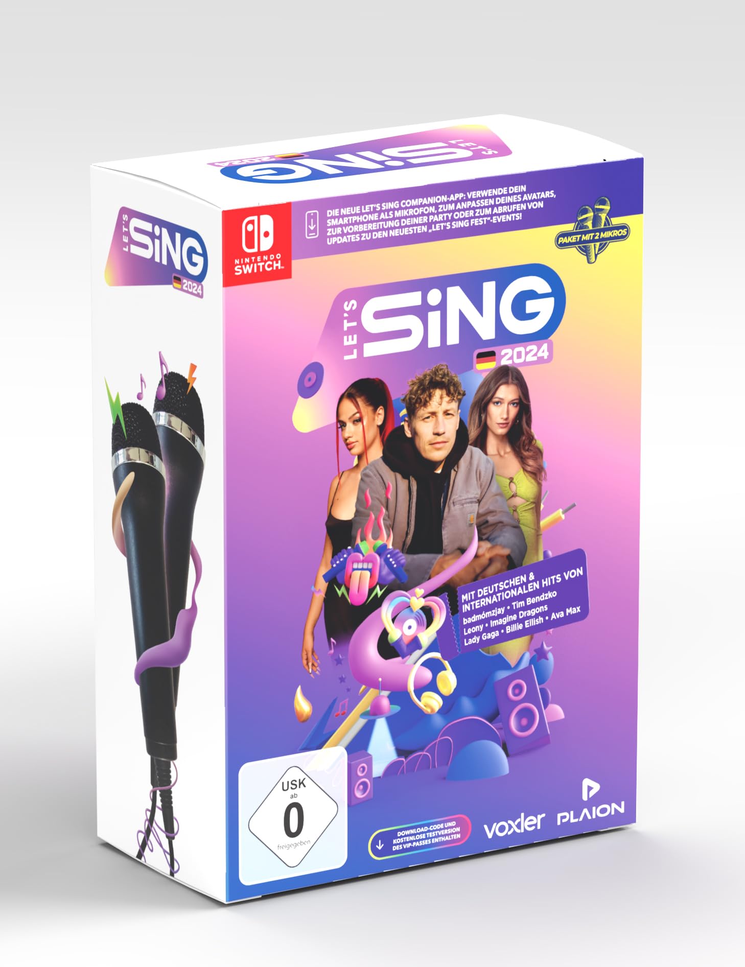 Product Image: Let's Sing 2024 German Version [+ 2 Mics] (Nintendo Switch)