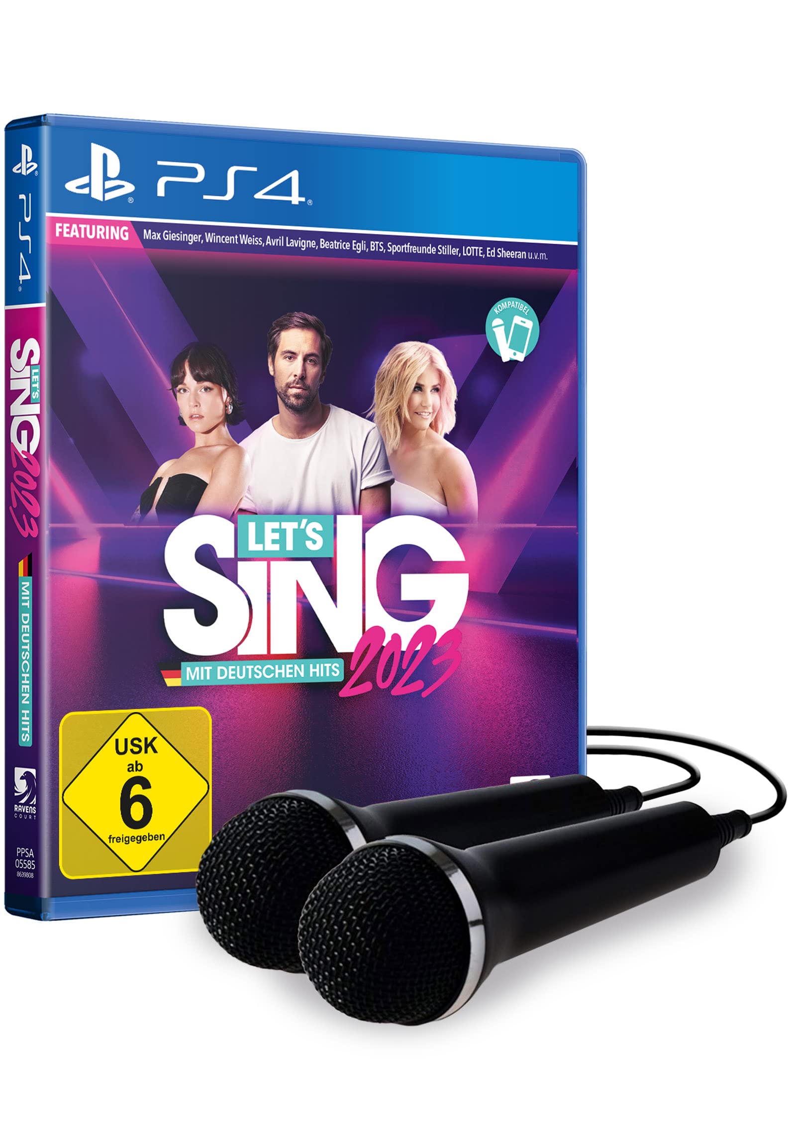 Let's Sing 2023 German Version [+ 2 Mics] (PlayStation PS4) PlayStation 4