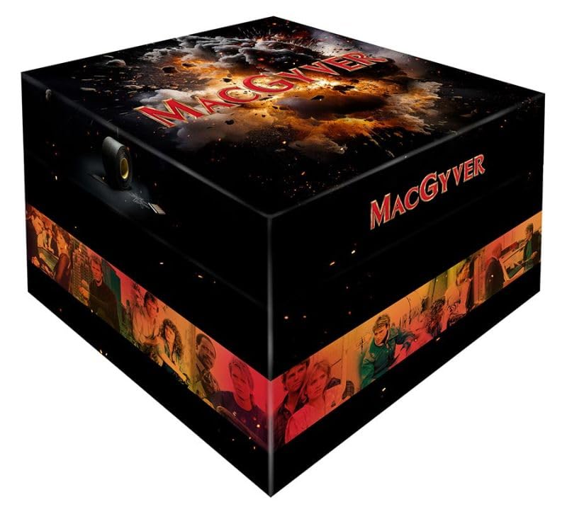MacGyver Big Box - Die komplette Serie - Uncut - 34 Blu-rays - Alle sieben Staffeln, alle 139 Episoden - komplette Reihenfolge - Extras - Booklet - Exklusiv Limited Edition Movies