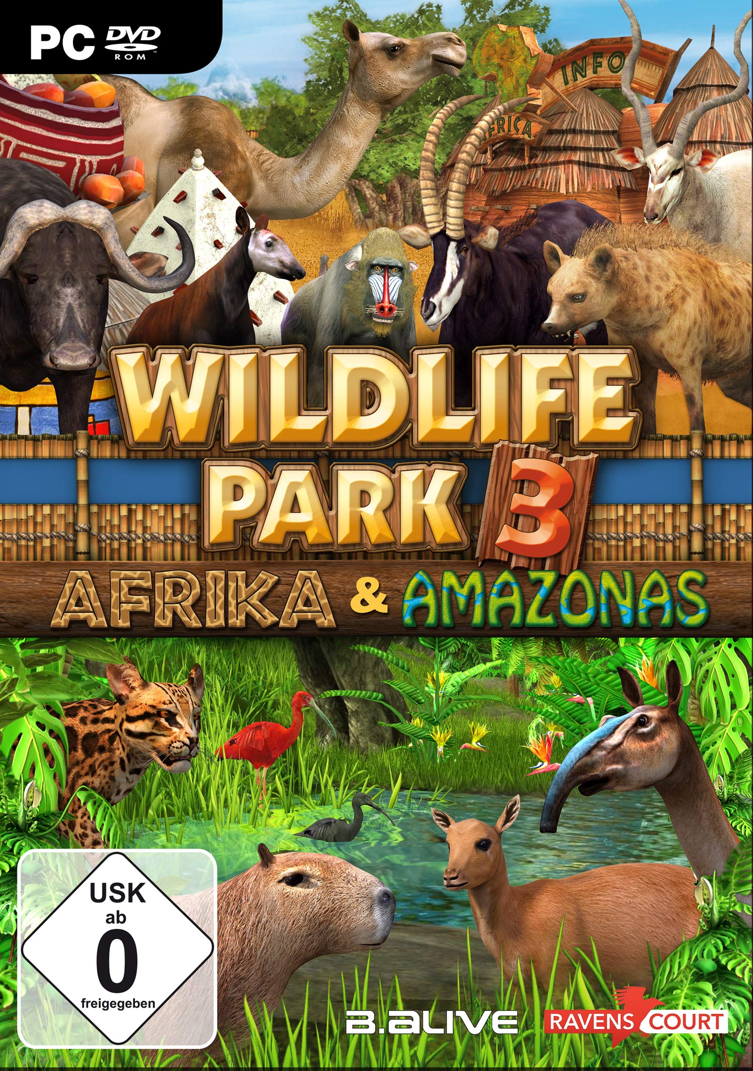 Wildlife Park 3: Afrika & Amazonas. Für Windows Vista/7/8/10 PC