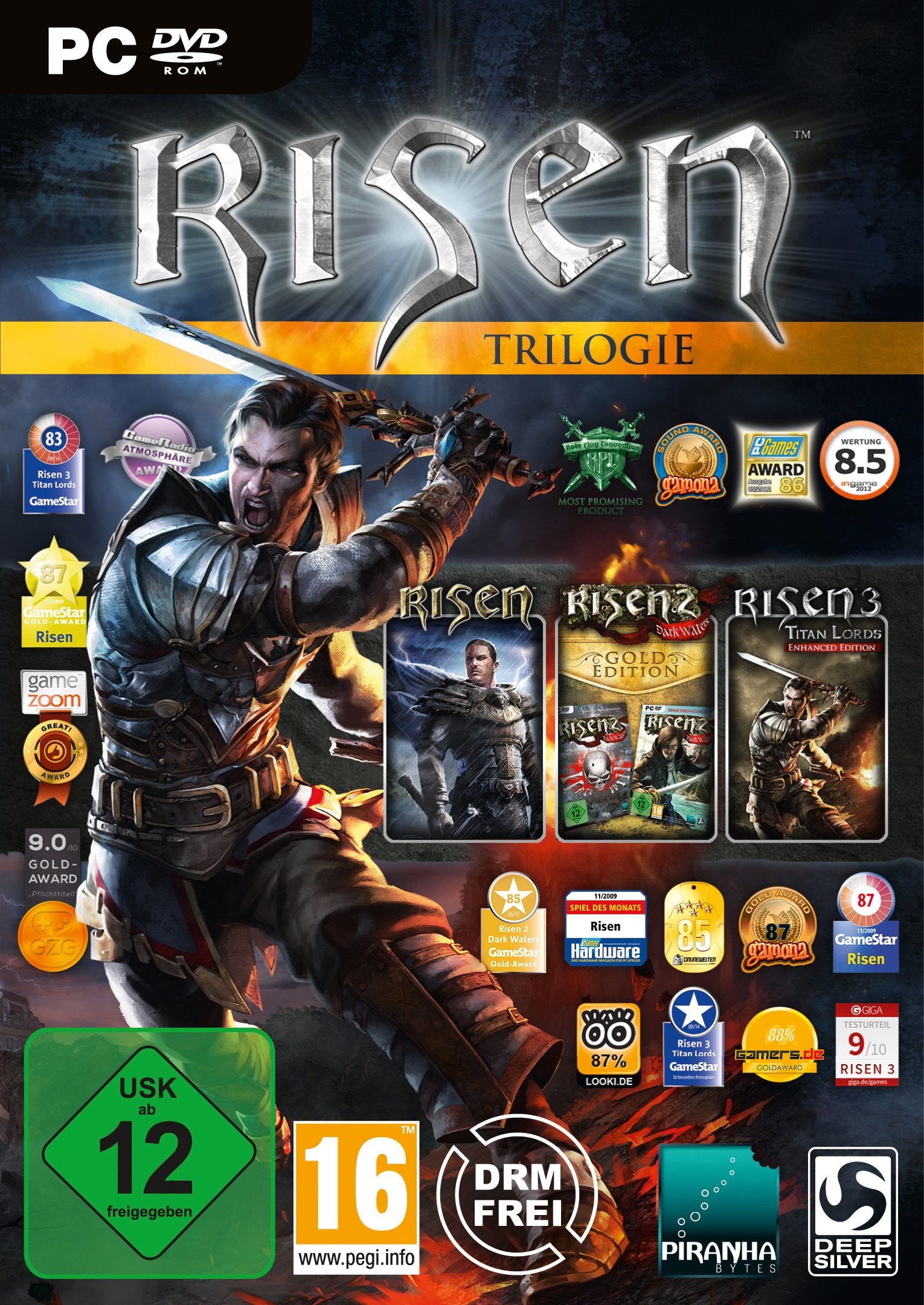 Product Image: Risen Trilogie. Für Windows Vista/7/8/10
