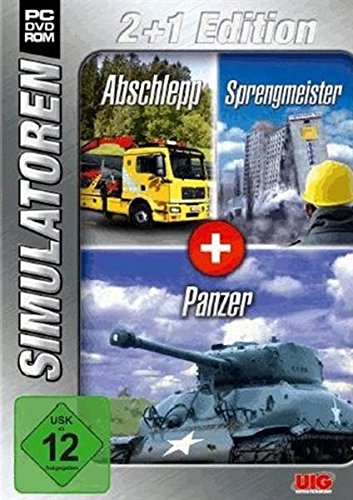 Simulator Bundel: Abschlepp, Sprengmeister, Panzer Sim 2+1 Red PC