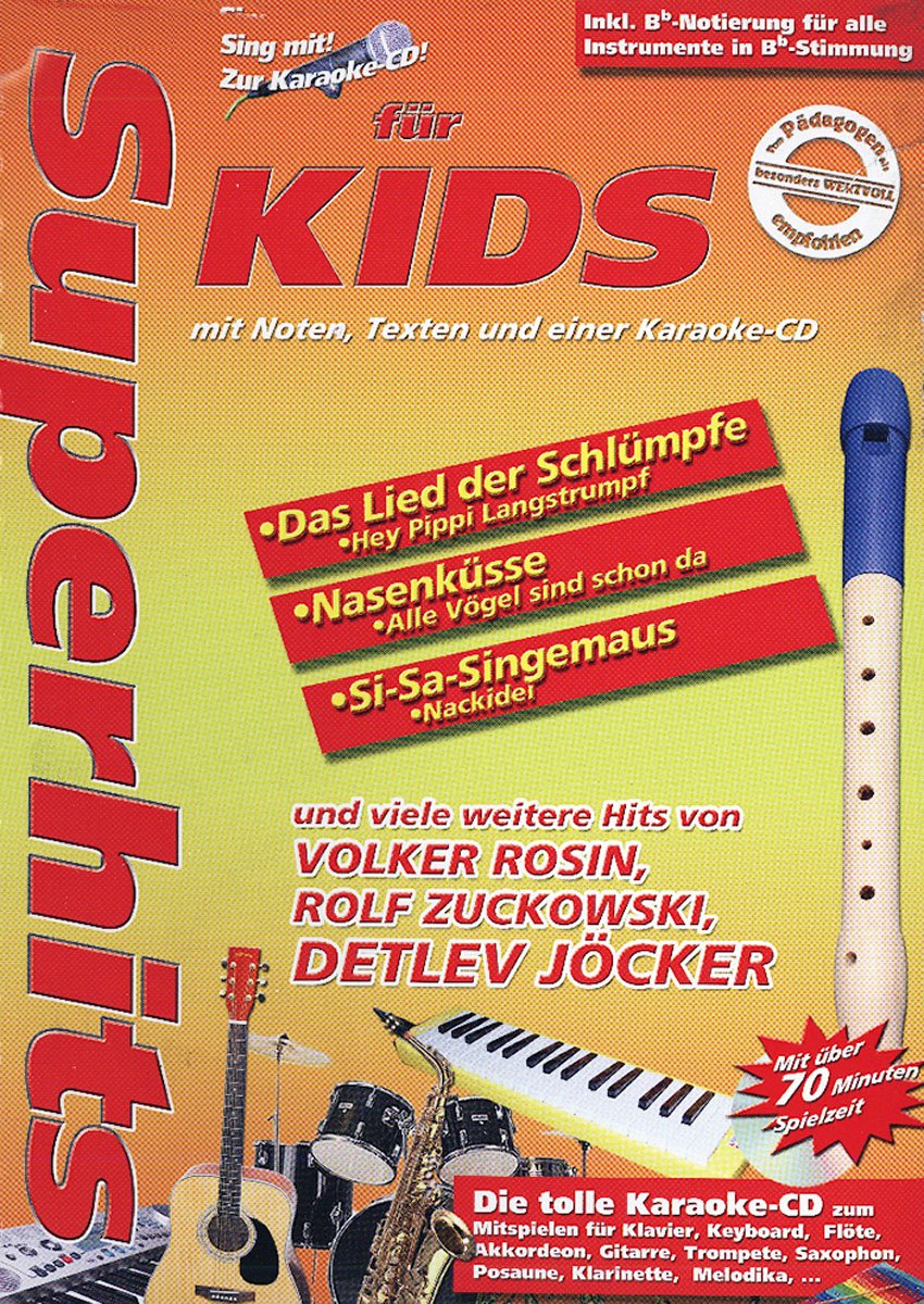 KARAOKE - Superhits für Kids, Buch mit Noten, Texten und einer Karaoke-CD Books