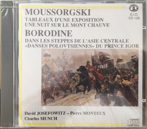 Mussorgsky - Bilder einer Ausstellung/Eine Nacht am kahlen Berge; Alexander Borodin - Prinz Igor Ouvertüre/In der Steppe Zentralasiens, Steppenskizze aus Mittelasien cd