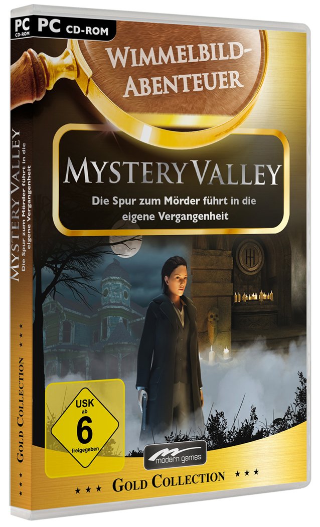 Mystery Valley, CD-ROM: Die Spur zum Mörder führt in die Vergangenheit. Wimmelbild-Abenteuer. Für Windows XP, Vista, 7 PC