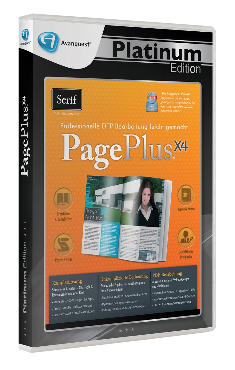 Product Image: AQ Plat Ed. - Serif PagePlus X4