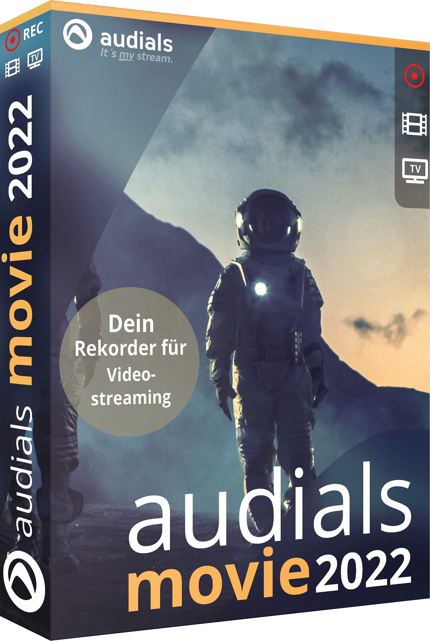 Audials Movie 2022 (Code in a Box). Für Windows 10/11 PC