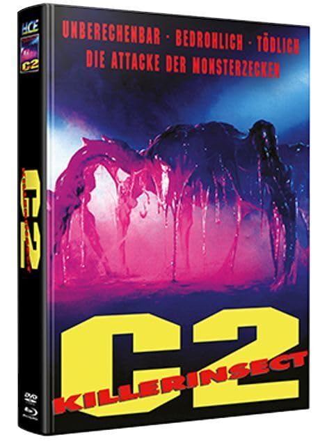 C2 Killerinsekt Limited Edition auf 222 Stück 2 Disc (Bluray +Dvd) Wattierts Mediabook Films
