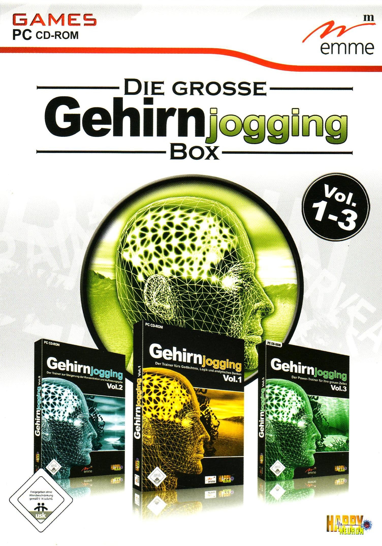 Die große Gehirnjogging Box Vol.1-3 (DVD-Box) PC
