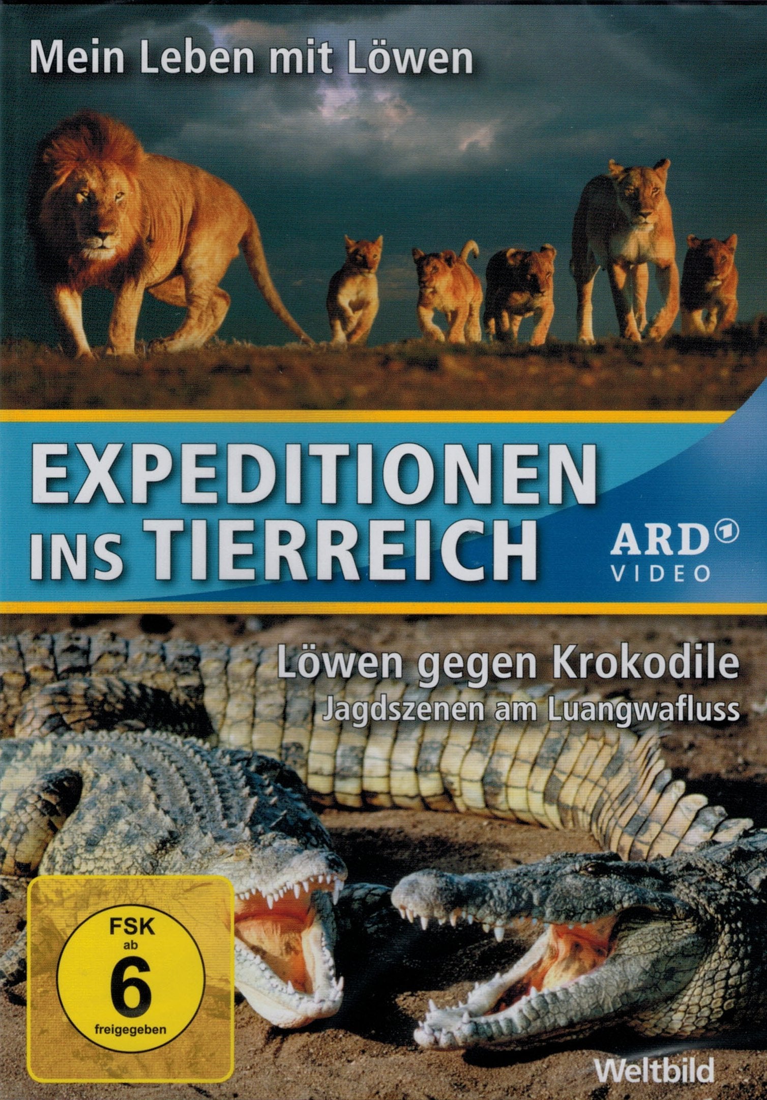 Expeditionen ins Tierreich (ARD / Weltbild) - 2 Folgen - Mein Leben mit Löwen + Löwen gegen Krokodile - Jagdszenen am Luangwafluss Movies