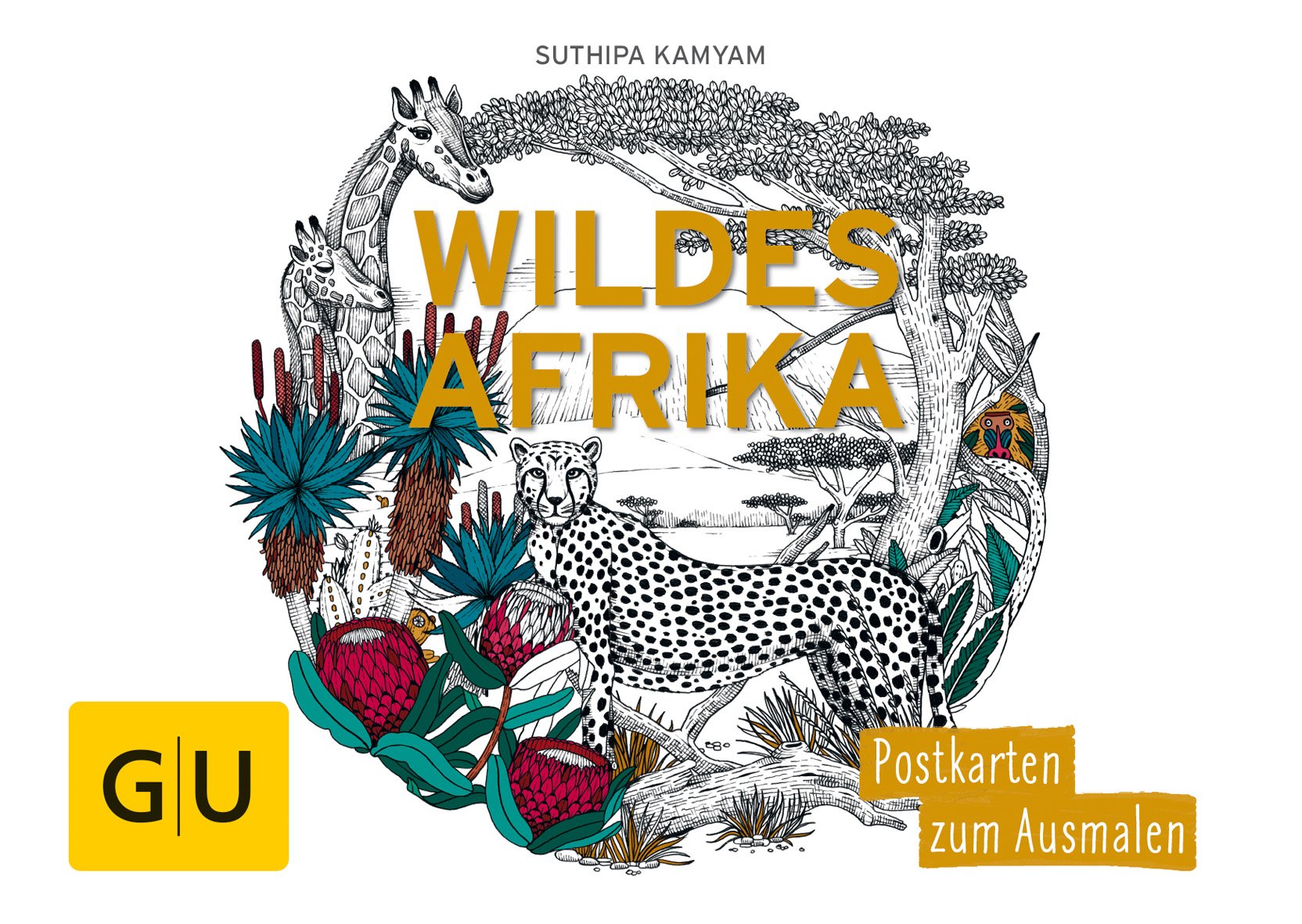 Wildes Afrika: Postkartenbuch zum Ausmalen (GU Kreativ Non Book Spezial) Posters