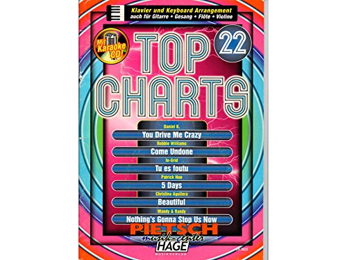 Noten + Playback-CD TOP CHARTS 22 Books