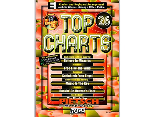 Noten + Playback-CD TOP CHARTS 26 Books