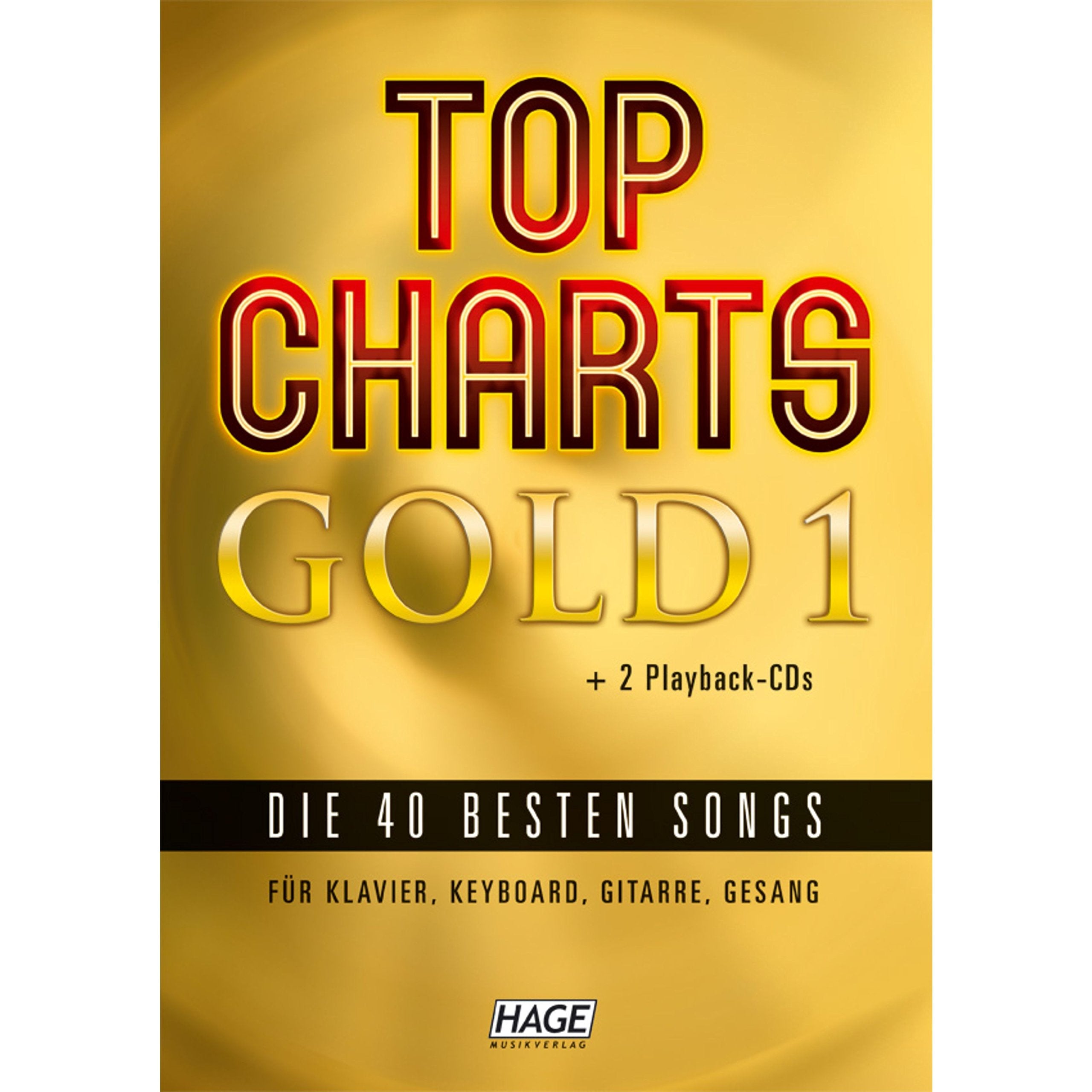 Top Charts Gold. Das Sing- und Spielbuch. Für Klavier, Keyboards, Gitarre oder Gesang, m. 2 Audio-CDs: Eine geniale Sammlung der 40 besten Popsongs ... für Klavier, Keyboard, Gitarre und Gesang) Sheet Music