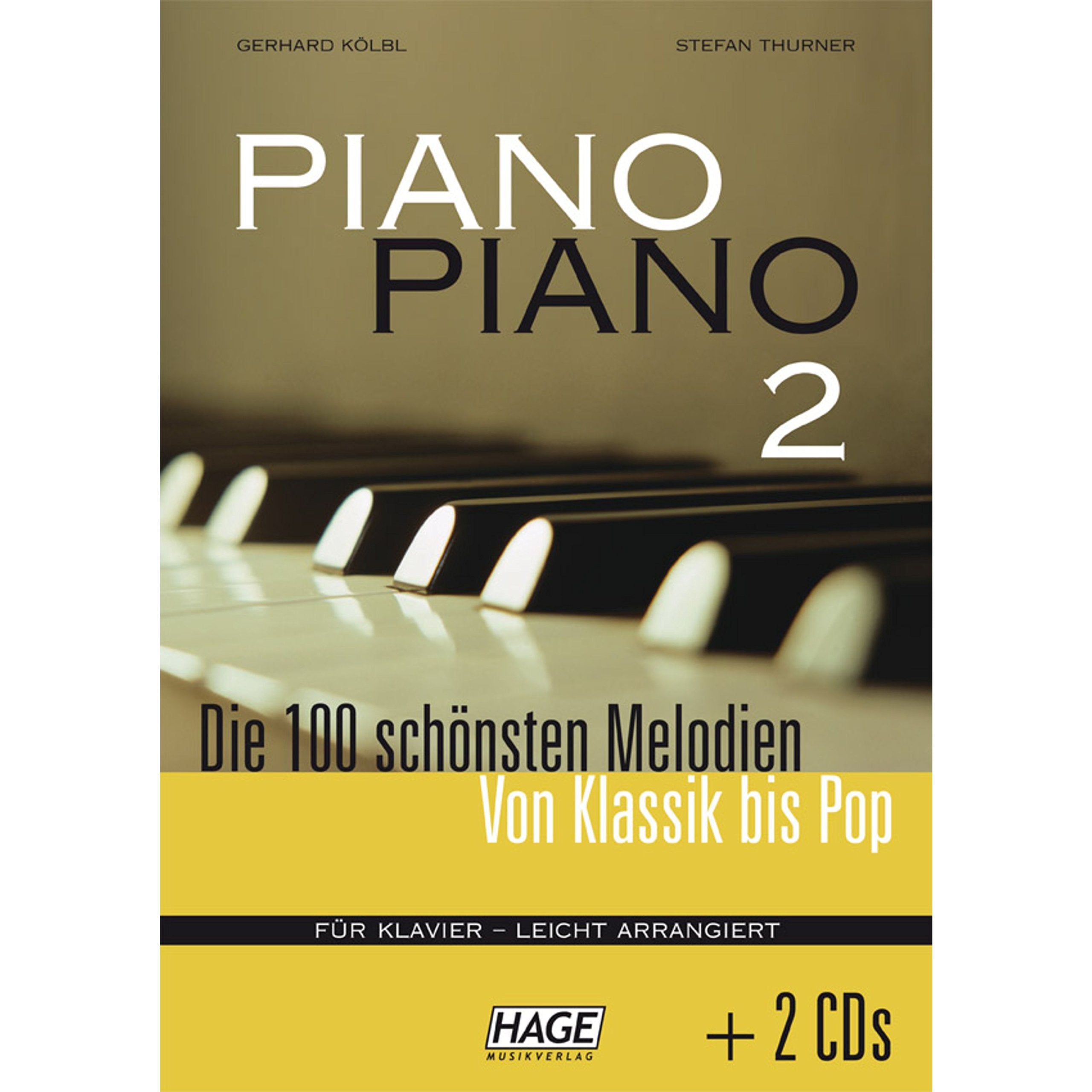 Edition Hage Piano Piano - Band 2 - für Klavier - Leicht + CDs Sheet Music