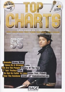 Noten TOP Charts 55 incl. CD ED. Hage 3779 incl Grenade Sheet Music