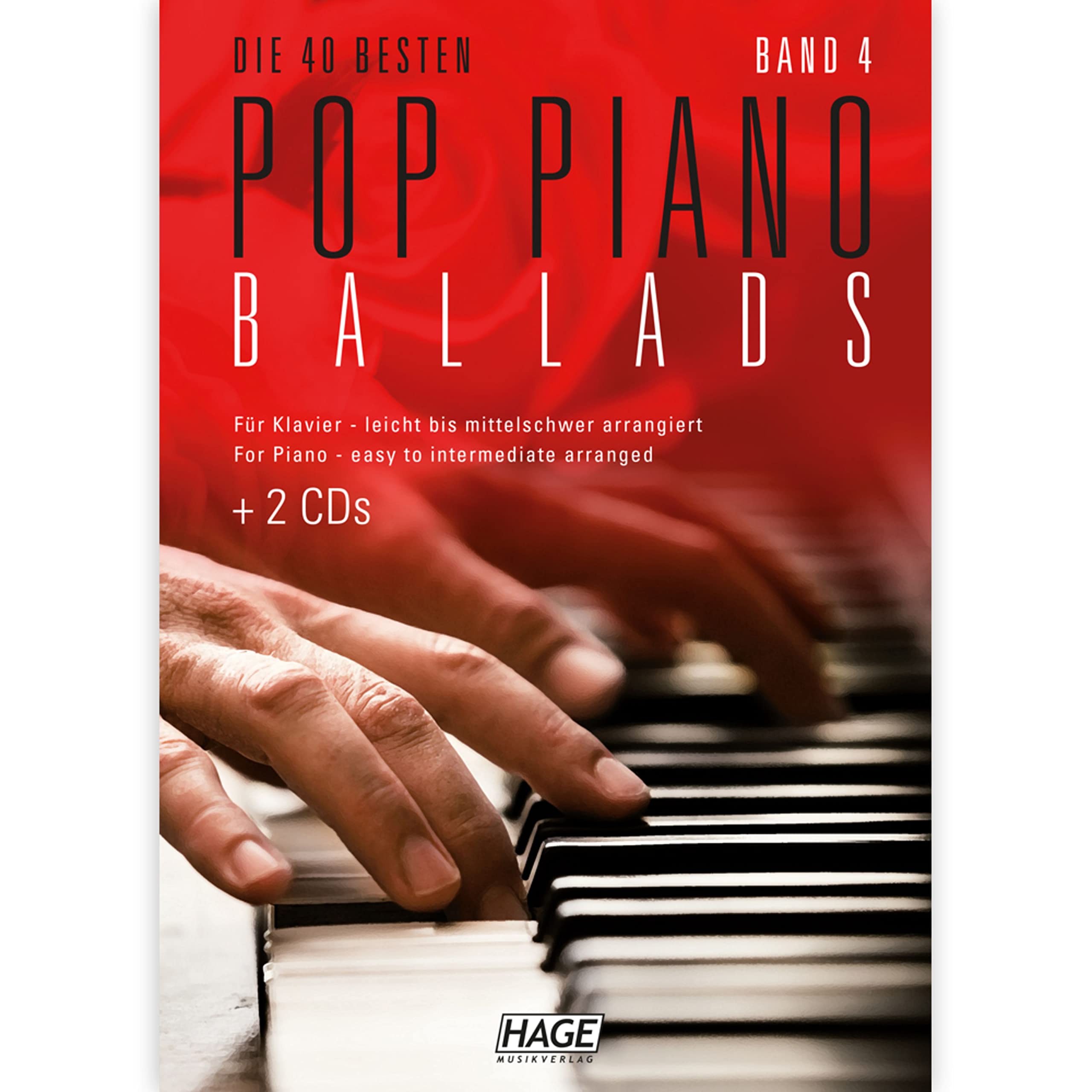 Hage Musikverlag Pop Piano Ballads 4 - Songbook Sheet Music