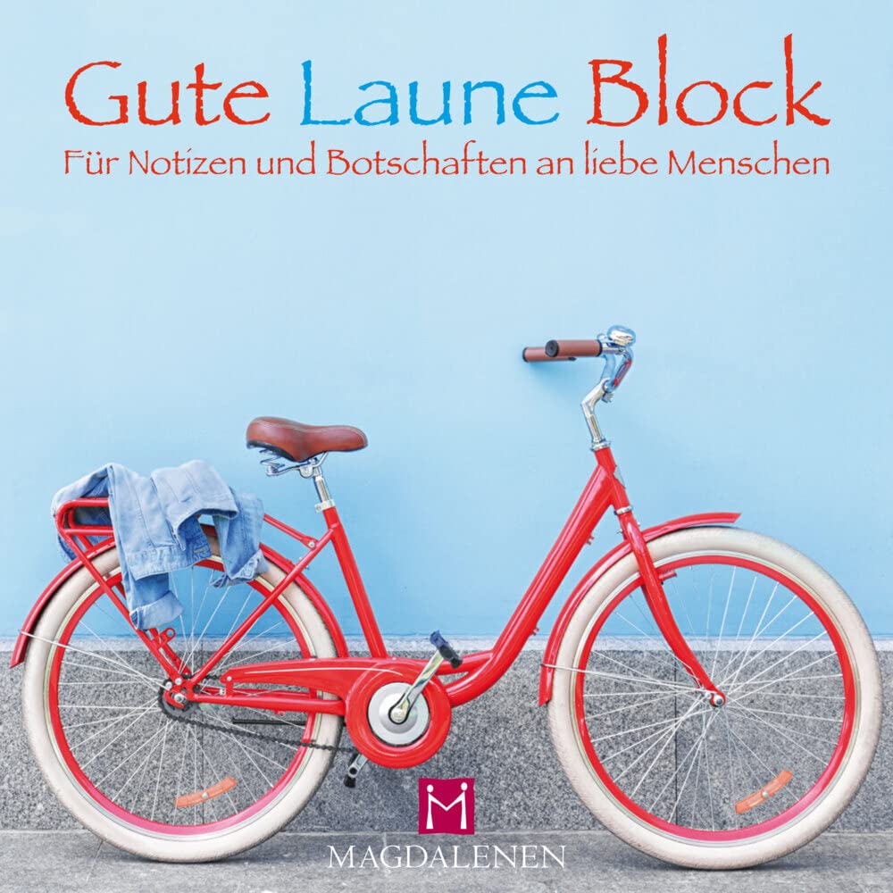 Gute Laune Block Fahrrad Lifestyle