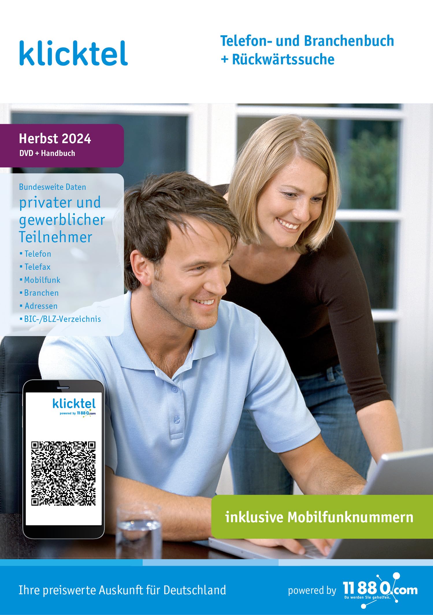 klicktel Telefon- und Branchenbuch + Rückwärtssuche Herbst 2024 Learning