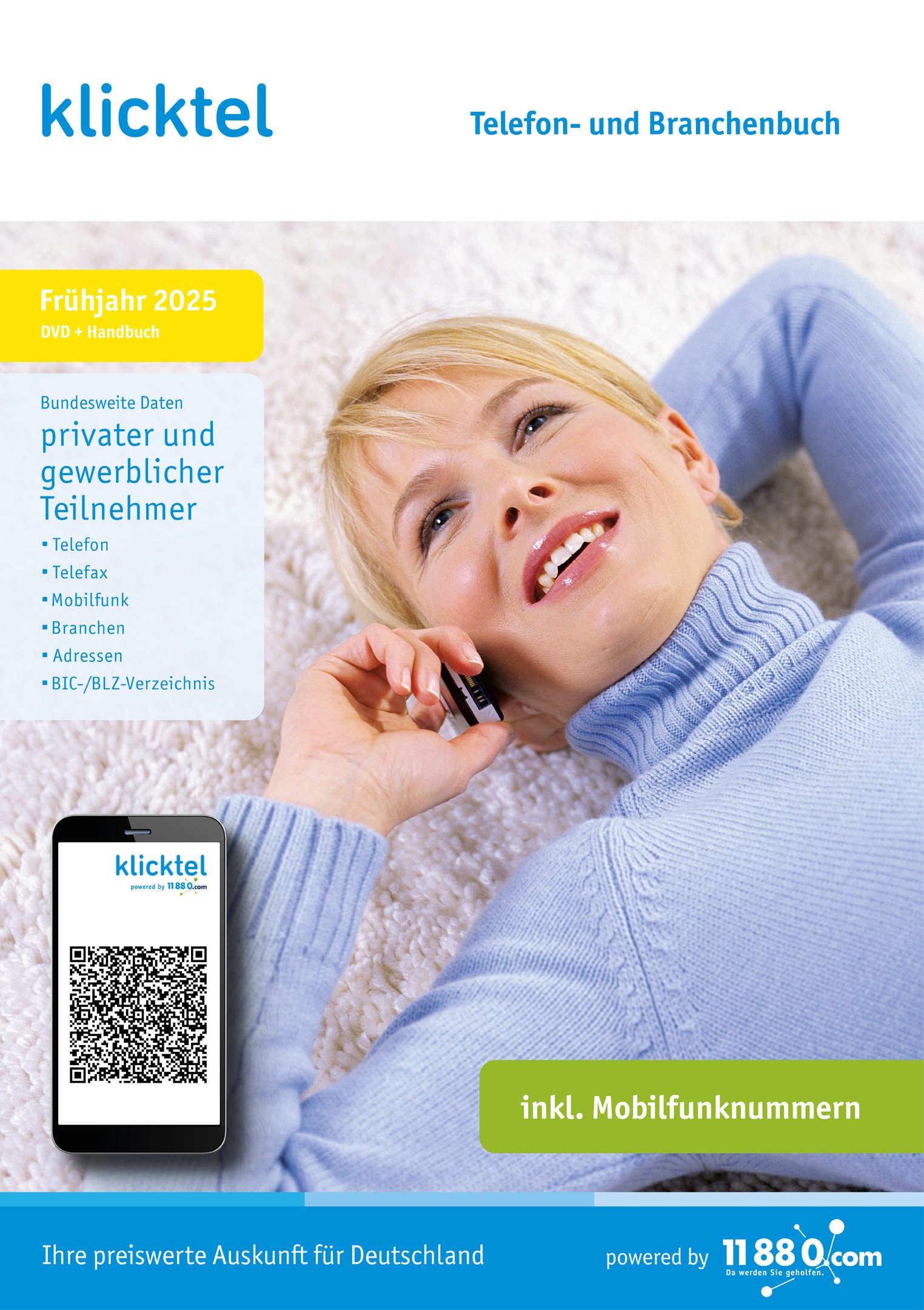 klicktel Telefon- und Branchenbuch Frühjahr 2025 Learning
