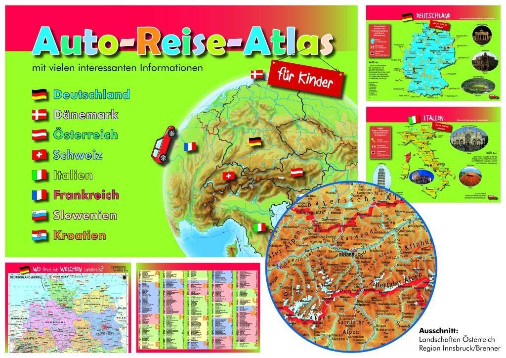 Auto-Reise-Atlas für Kinder: Mit vielen interessanten Informationen NEUE AUFLAGE Leisure, Home & Garden