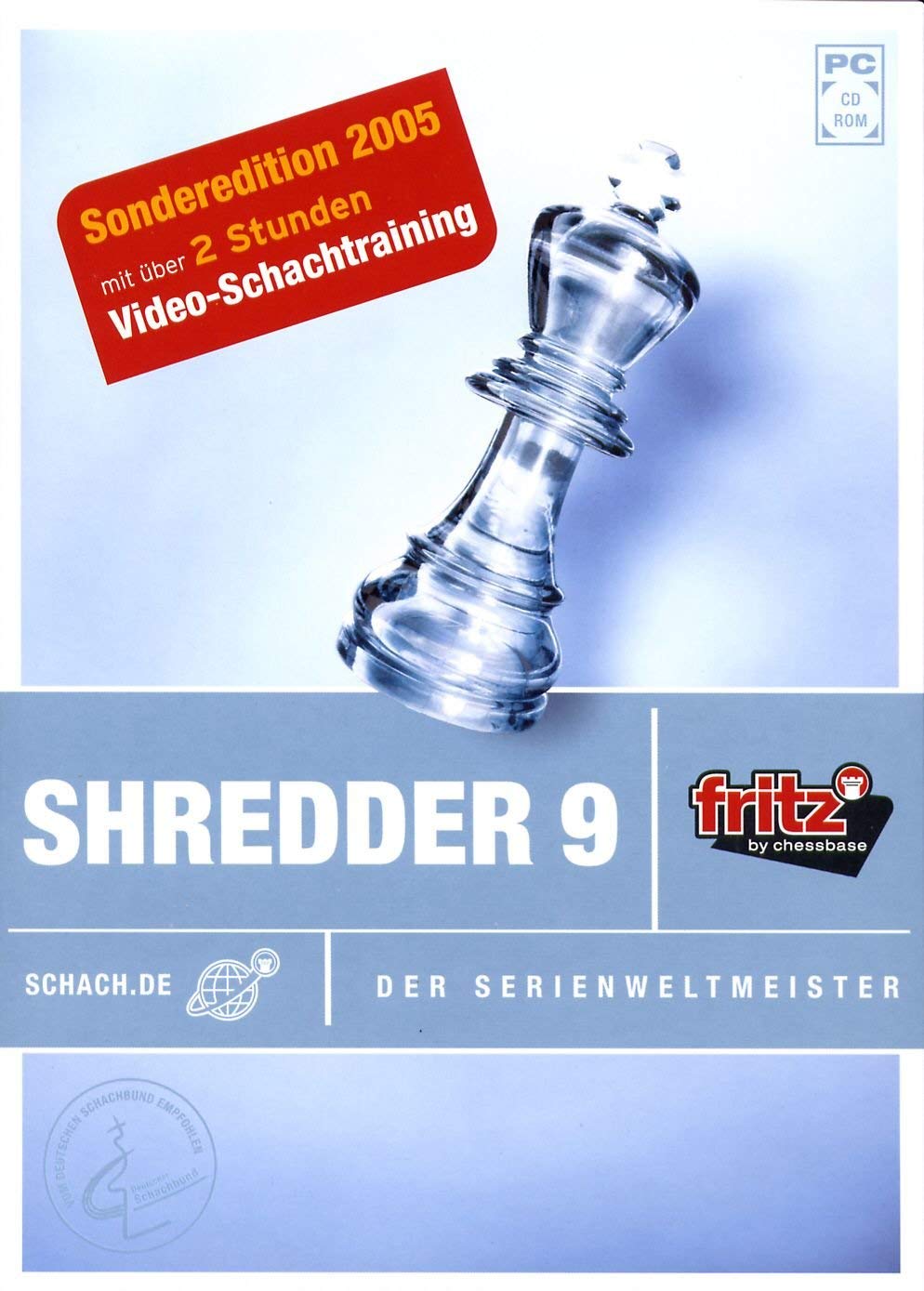 Shredder 9.0 Schach CD-ROM - Der Serienweltmeister - Sonderedition (inkl. Video-Training) PC