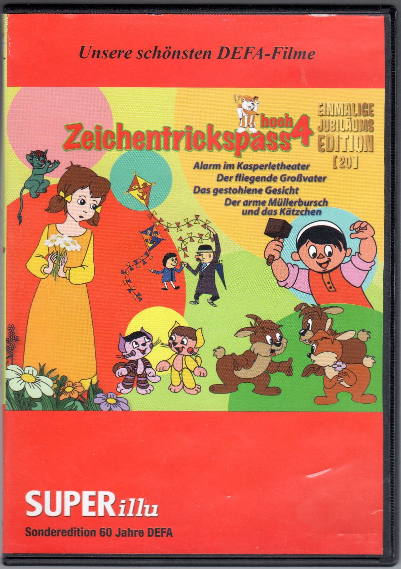 Zeichentrickspass hoch 4: Alarm im Kasperletheater / Der Fliegende Großvater / Das gestohlene Gesicht / Der arme Müllerbursch und das Kätzchen Movies