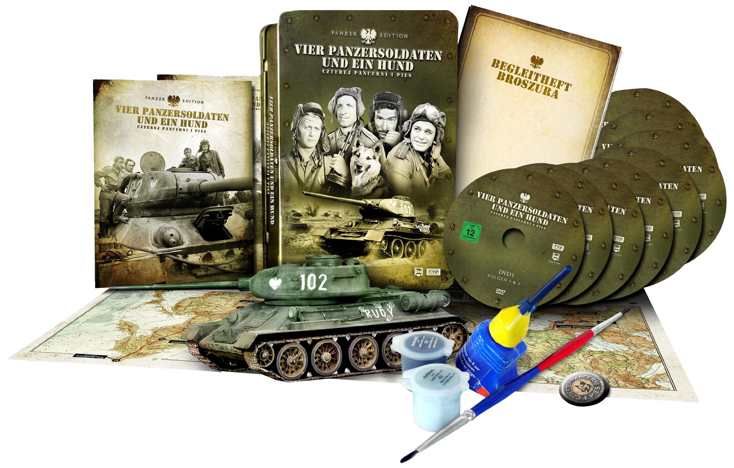 Vier Panzersoldaten und ein Hund (Panzer Edition im Metalpack) Box sets