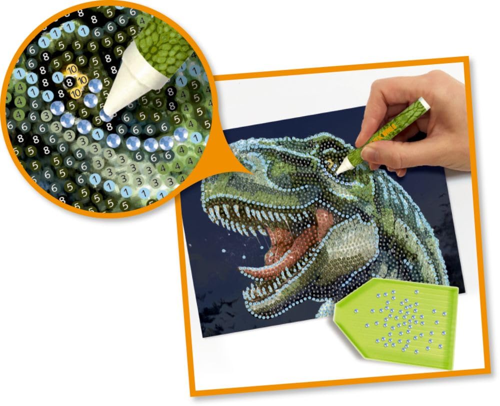 Die Spiegelburg T-REX DIAM.Painting Glow Pictures Music