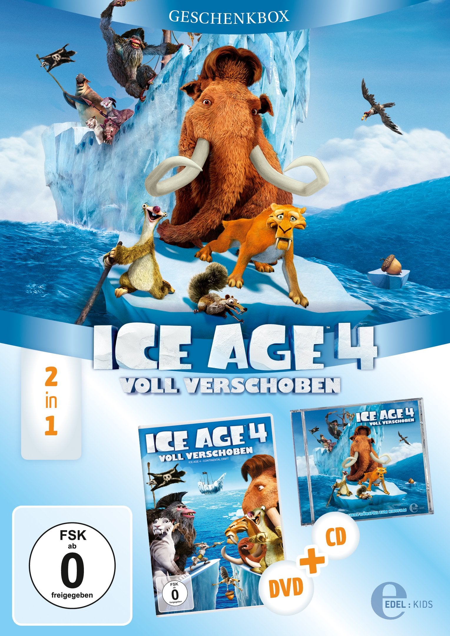 Ice Age 4 - Voll verschoben - Geschenkbox (DVD + Hörspiel) Films