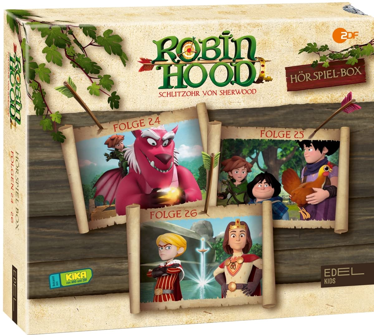 Robin Hood - Schlitzohr von Sherwood Hörspielbox, Folgen 24-26 Children & Young People